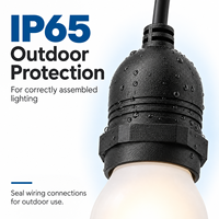 Douille de lampe étanche E27 IP65 en PVC avec fils en cuivre pour éclairage extérieur de jardin, patio et projets domestiques