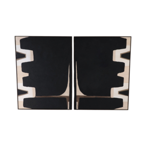 Quadro astratto rettangolare con cornice su tela per decorare la casa, soggiorno, sala da pranzo. - Product Image 1