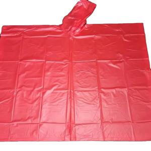 Jas hujan plastik persegi untuk dewasa, ponco tahan air PVC merah untuk dewasa, jas hujan plastik persegi untuk mendaki, hadiah bisnis pabrik BSCI, gaya anak laki-laki - Product Image 1