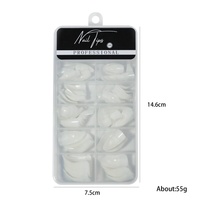 100 pièces clair naturel couverture complète spécial forme d'ongle aigle griffe Nail Art faux artificiel acrylique ongles Extension conseils