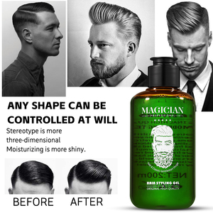 <span class=keywords><strong>Gel</strong></span> Coiffant Fixation Forte 200ML pour Hommes, Anti-Frisottis, Contrôle des Pellicules Blanches, Produit pour <span class=keywords><strong>Cheveux</strong></span> Longs et Traitement de la <span class=keywords><strong>Calvitie</strong></span> – Fournisseur Américain - Product Image 5