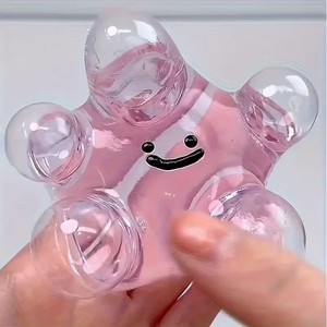 Juguete Antiestrés Ajustable con Vacío, Bola de Burbujas Transparente para Aliviar el Estrés y Relajarse, Regalo para Fiestas - Product Image 4