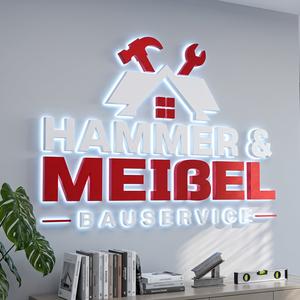 Nouvelle conception de panneau publicitaire mural, logo LED 3D, lettres LED rétroéclairées, panneau LED personnalisé pour le logo de l'entreprise - Product Image 5