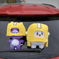 Kawaii Plüschpuppe Foxy Boxy Lanky Wendbare Puppen Plüschtier Cartoon-Roboter Spielzeug PP-Baumwollfüllung Superweiches Plüschtier für Kinder Geschenk