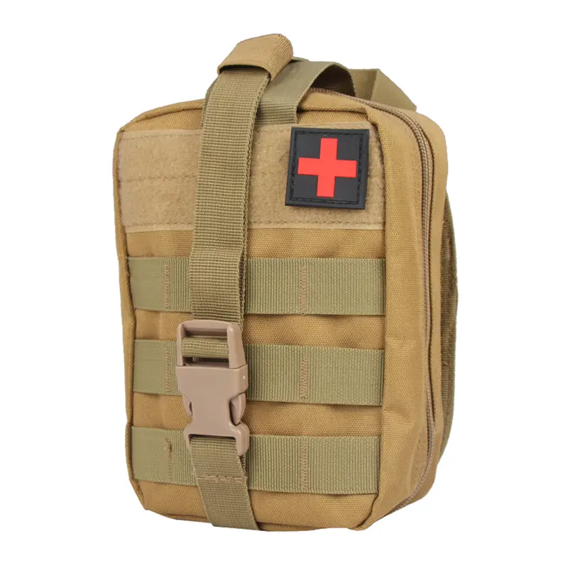 Bolsa de almacenamiento de accesorios de emergencia vacía táctica pequeña con logotipo personalizado bolsa de kit de suministros médicos Premium bolsa de botiquín de primeros auxilios básica