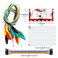 Kit de Componentes Electrónicos MK Deluxe con Cable USB, Cables Dupont, Pinzas de Cocodrilo, Set de Aprendizaje DIY para Niños Principiantes