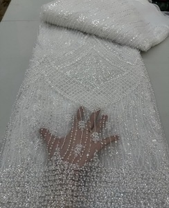 <span class=keywords><strong>2026</strong></span> בגדי תחרה לשנה החדשה 5 מטרים תחרה צרפתית באיכות גבוהה עם פאייטים חומרי תחרה לנשים - Product Image 2