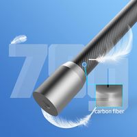 Perche à selfie 3-en-1 en fibre de carbone avec support pour casque de moto, haute qualité, légère et résistante aux chocs pour Insta360
