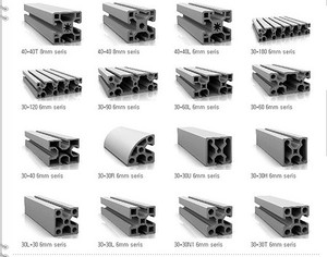 Werks großhandel Aluminium extrusion der Serie 6000 2020 2040 3030 4040 4080 <span class=keywords><strong>T</strong></span> Aluminium profil mit kunden spezifischem Schneid service - Product Image 2