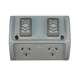 AS/NZS standard SAA 250V 20A IP66 weatherproof isolator switch surface switch one gang weatherproof outdoor switch socket