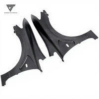 Aile avant pour Honda Civic Fd2 2006-2010, adaptation au style JS, fibre de verre / fibre de carbone, personnalisée