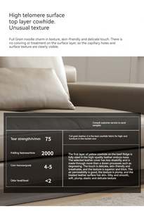 <span class=keywords><strong>2026</strong></span> GEDO モダンでシンプルかつ洗練されたヴィラ用本革ソファ、広々としたリビングルームに最適 - Product Image 5