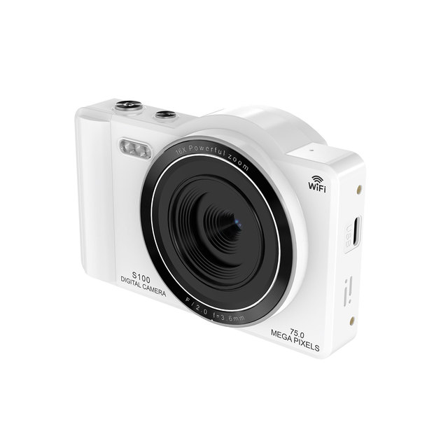 S100 Digital Camera 1080P FHD Compact Camera 44MP 16X Digital Zoom Simple Portable Vlogging Camera for Kids Students Beginner