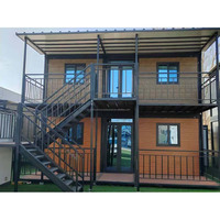 Maison extensible à double aile de 30 pieds, logement portable pour chantier de construction