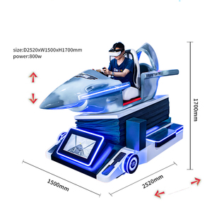 VRテーマパークゲームマシンVrフライトシミュレーター機器フライトシミュレーションシューティングゲーム機器2000W屋内サーキットカーレース - Product Image 1