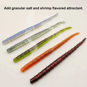 Leurre souple en plastique LureStorm 12,5 cm/3 g, leurre de pêche artificiel en <span class=keywords><strong>TPE</strong></span>/PVC, vers de terre, leurres souples coulants/flottants - Product Image 3