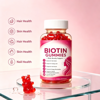 Gommes à la biotine sans sucre ajouté, sans stévia, à faible teneur en zéro, sans additifs