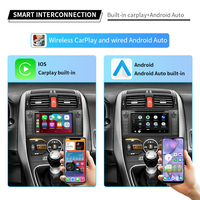 KD-7404 Autoradio 7 pouces avec écran tactile IPS pour lecteur GPS, amplificateur DSP, stéréo, Android Auto, CarPlay sans fil, OBD2 pour Auris
