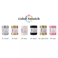 200g 1mm fil d'or enveloppé de noyau bricolage fil de sac tissé à la main