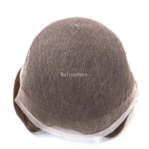 Q6 perruque <span class=keywords><strong>de</strong></span> remplacement <span class=keywords><strong>de</strong></span> cheveux pour hommes toupet ligne <span class=keywords><strong>de</strong></span> cheveux naturelle dentelle et PU perruque <span class=keywords><strong>de</strong></span> cheveux humains indiens hommes prothèse <span class=keywords><strong>de</strong></span> cheveux multi-tailles - Product Image 4