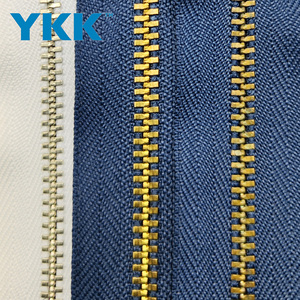 <span class=keywords><strong>YKK</strong></span> ซิปมีฮู้ดสำหรับกางเกงยีนส์ผู้ชาย, เสื้อสเวตเตอร์ผ้าทองเหลือง/บรอนซ์ซิปโลหะแบบปิด - Product Image 3