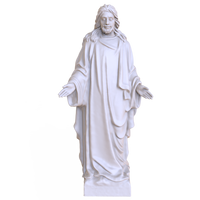 Statue d'ange Jésus en résine unique, faite à la main, sculpture religieuse, couleur personnalisable, figurine catholique pour la décoration de la maison et les cadeaux de fêtes