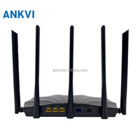 RX2L Pro Tenda AX1500 WiFi 6 Gigabit Çift Bantlı Mesh Router, Fiber Optik Ağlar için 5 Harici Yüksek Kazanımlı Antenli