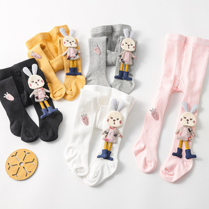 Pantimedias de alta calidad para niña, mallas de algodón para primavera y otoño para bebé, pantimedias para bebé de un pie para niños - Product Image 4