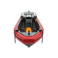 Bateau rapide en aluminium personnalisé de 11 mètres avec flottabilité en mousse de sécurité pour la surveillance et le sauvetage en eau douce et salée