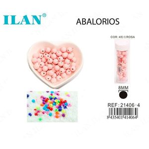 Perline Rotonde Rosa da 8mm ILAN per Creazione di Gioielli - Product Image 1