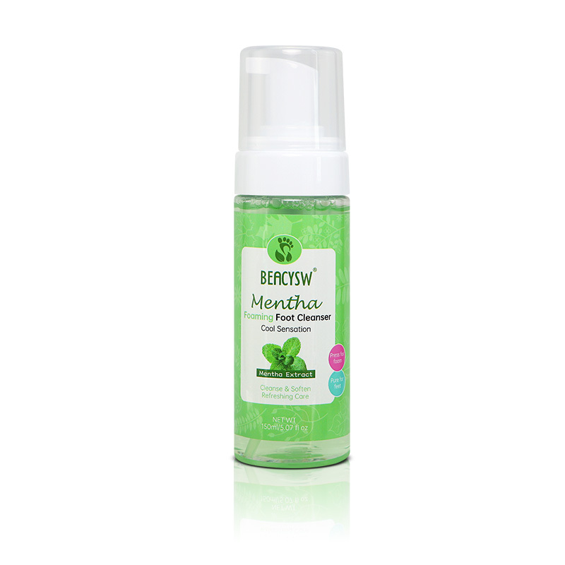 Lotion moussante pour les pieds à la menthe