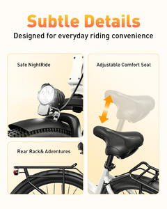 Bicicleta Elétrica ACTBEST Core ST <span class=keywords><strong>2.0</strong></span> 48V 10.4Ah com Pedal para Adultos e Mulheres - Product Image 5