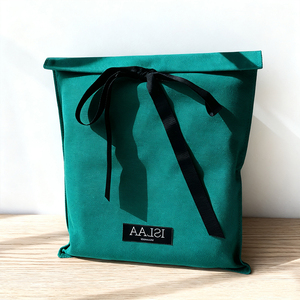 高品质棉质帆布包装袋信封带绳子可回收童装围巾披肩鞋袜 - Product Image 2