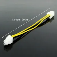 Kabel ATX 4Pin Male to Female untuk Kabel Adaptor Ekstensi Catu Daya Motherboard CPU PC