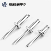 Rivets aveugles en acier inoxydable 316 Shuopin, finition brillante, norme DIN M4 M5 M6, fixations pour bateaux marins