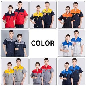 Promotion Workwear Uniform Summer Custom Repair Welding <b>Worker</b> <b>Shirt</b> Suit for Corporate - Product Image 5