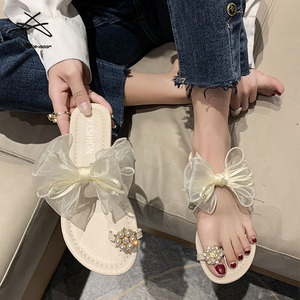 Moda <span class=keywords><strong>donna</strong></span> estate all'aperto spiaggia perla maglia fiocco strass scarpe basse scarpe bohémien <span class=keywords><strong>sandali</strong></span> <span class=keywords><strong>da</strong></span> <span class=keywords><strong>donna</strong></span> - Product Image 5