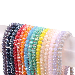 Perles Rondelles en Cristal Facettées 6x8mm en Gros pour la Fabrication de Bijoux et Bracelets DIY - Product Image 2