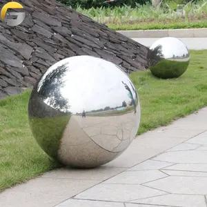 ZE03857园林专用定制大型金属不锈钢球雕塑