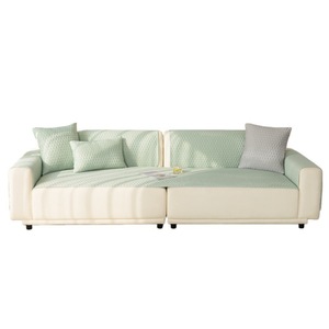 Xin Summer Cooling <b>Sofa</b> Cushion <b>Cover</b> 90-140cm Lattice Pattern Non-Slip Modular <b>Sofa</b> Seat Pad Modern Style - Product Image 4