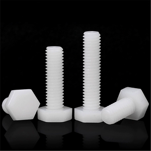 Boulon hexagonal à filetage complet en <span class=keywords><strong>titane</strong></span> et nylon PA66 de haute qualité, noir et <span class=keywords><strong>blanc</strong></span>, vente directe usine, finition naturelle, normes DIN931 élevées - Product Image 5