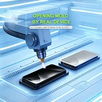 Verre de protection AR anti-reflet et anti-traces de doigts 9H sans bulles avec dépoussiérage automatique pour iPhone 17 18 Pro Max 16 15 14 Plus 13 (vente en gros)