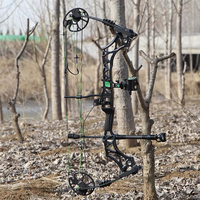 Arc Compound Bow M128, 30-70lb, avec poignée 30 pouces, 340 pieds/s, hauteur 7.1 pouces, pour le tir sportif et la chasse