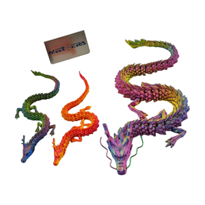 Dragon 3D imprimé en couleur, qui brille dans le noir, personnalisé, 30 cm, grand dragon 3D en PLA, 188 cm, boîte cadeau, jouets flexibles anti-stress - Product Image 6