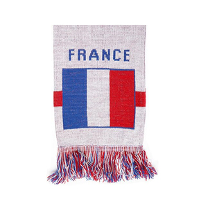Écharpe en tricot acrylique <span class=keywords><strong>de</strong></span> conception personnalisée Écharpes pour les fans <span class=keywords><strong>de</strong></span> football <span class=keywords><strong>de</strong></span> l'équipe <span class=keywords><strong>de</strong></span> <span class=keywords><strong>France</strong></span> Écharpe en tricot Du Monde Soccer - Product Image 4