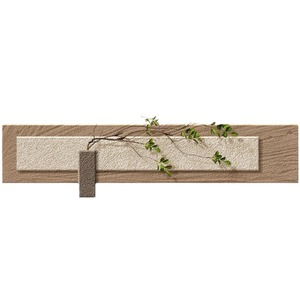 Living Room Decorative Painting Beige Rectangle <b>With</b> Backlight Handmade 3D Sandstone Texture Art For Sofa <b>Wall</b> - Product Image 5