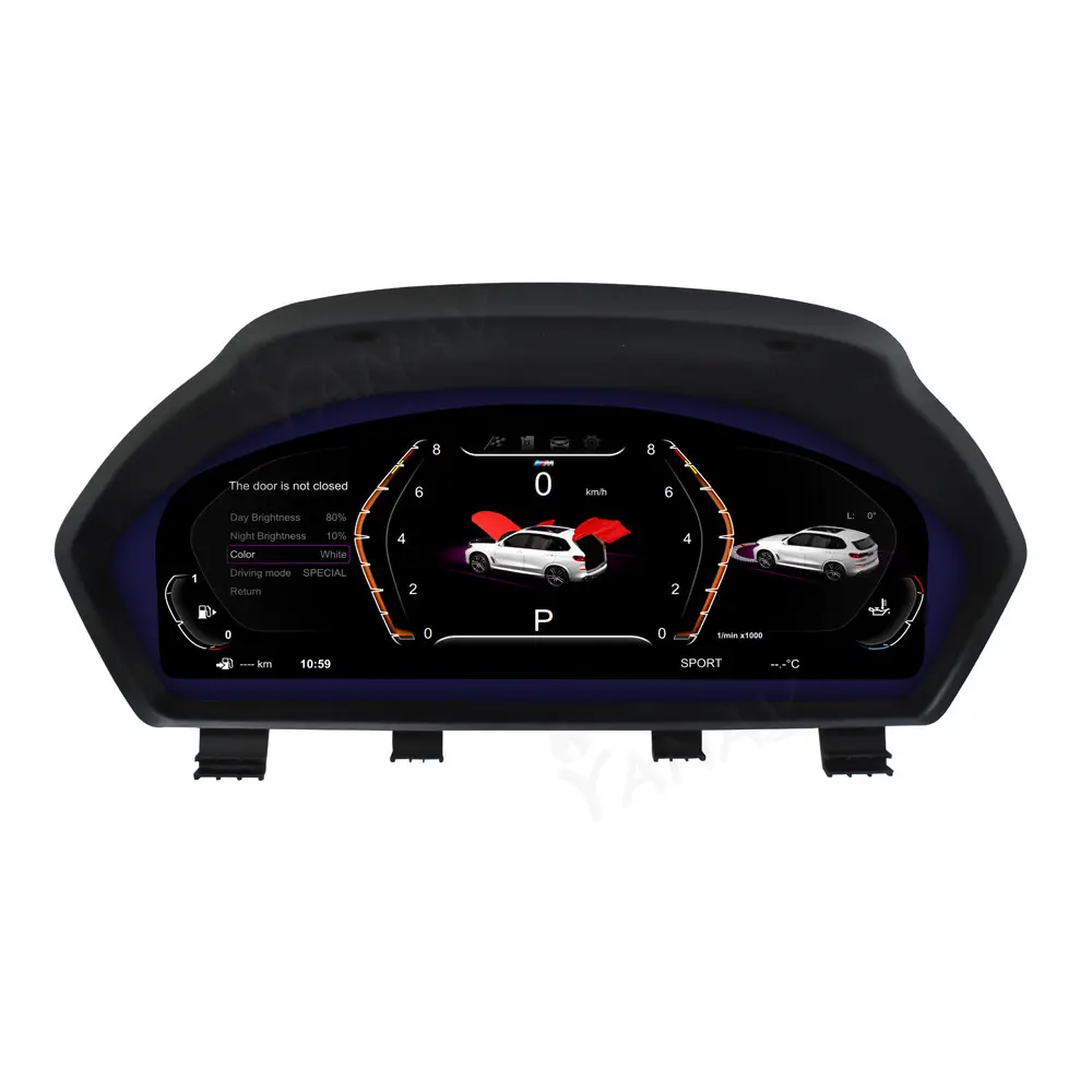 Linux Digitale Cluster Voor Bmw 3 Series F30 F31 F32 F34 Autoradio Ac Paneel Snelheidsmeter Instrument Virtueel Ips Display Dashboard