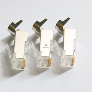 Cable de Datos con Conector <span class=keywords><strong>RJ45</strong></span> para Montaje en Panel, <span class=keywords><strong>Toma</strong></span> de Pared RJ11, Pinza Modular para Conectores - Product Image 4
