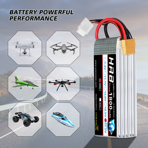 2PCS HRB 6S Lipo Batterie 22.2V 1800mah 50C Avec XT60 Deans EC5 90 Connecteur Pour SAB Globin Jets Avion RC Car Truck <span class=keywords><strong>Monster</strong></span> - Product Image 3