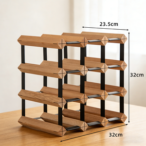 Crémaillère <span class=keywords><strong>à</strong></span> vin murale en bois et métal, armoire <span class=keywords><strong>à</strong></span> vin, <span class=keywords><strong>cave</strong></span> <span class=keywords><strong>à</strong></span> vin pour la maison, bar commercial, résidence privée, sous-sol - Product Image 1